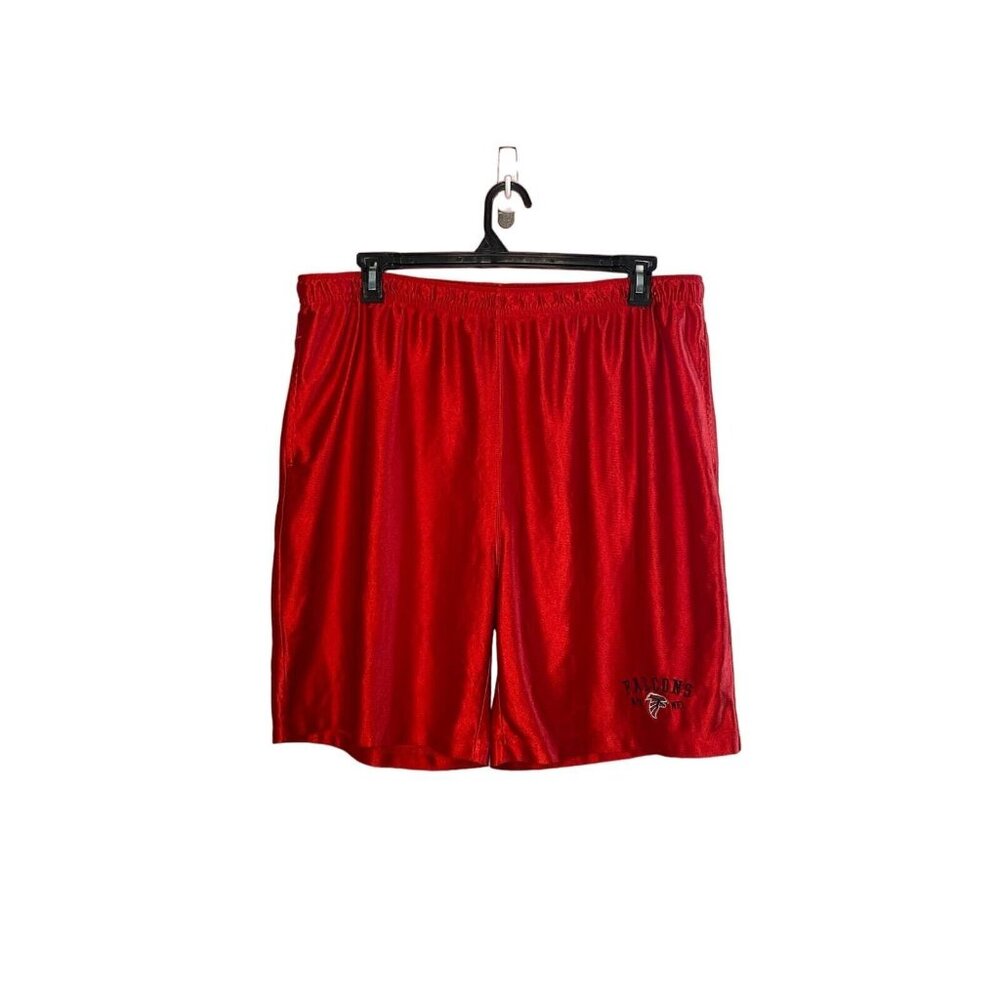 NFL Atlanta Falcons men's red Basketball shorts size XL Athletic 8.5” inseam